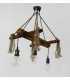 Wood and rope pendant light 232