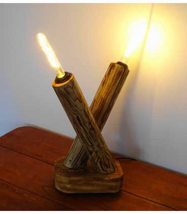 Διακοσμητικό φωτιστικό επιτραπέζιο από ξύλο 233