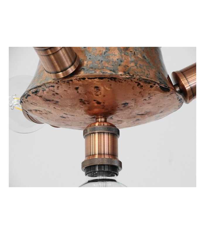 copper pot light fixture