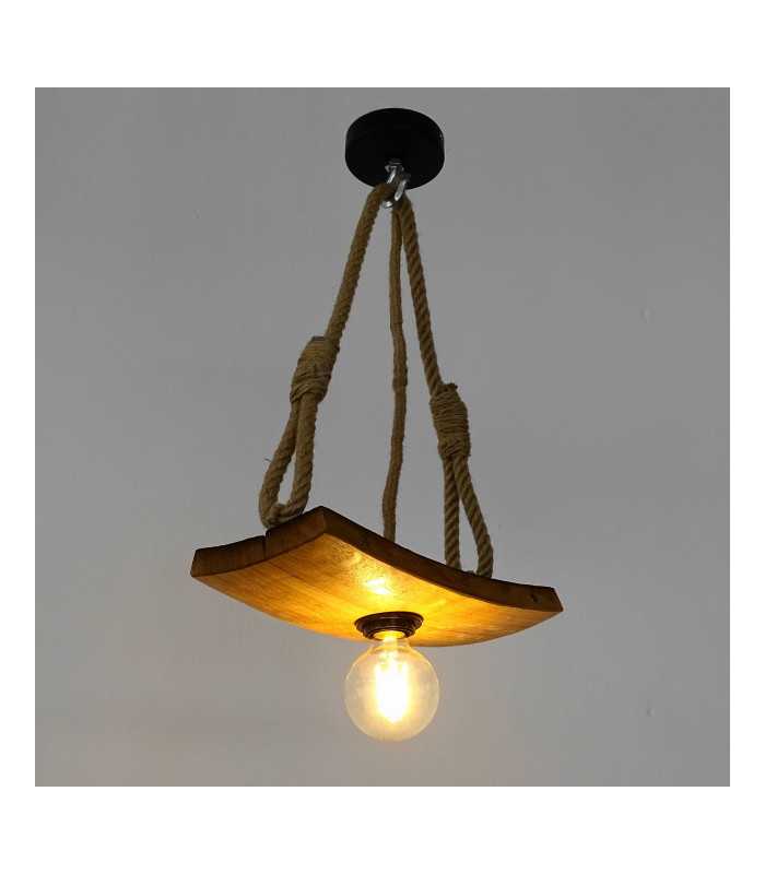 hanging lamp with rope