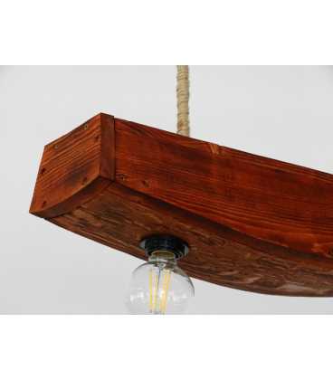 Wood and rope pendant light 273