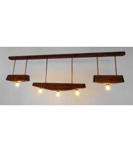 Wood and rope pendant light 279