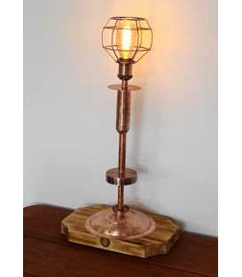 Wood and metal decorative table light 300