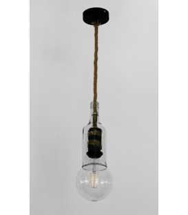 Glass bottles and rope pendant light 310