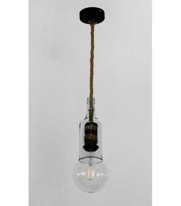 Glass bottles and rope pendant light 310