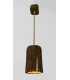 Wood and rope pendant light 386