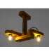 Wood and rope ceiling light 388