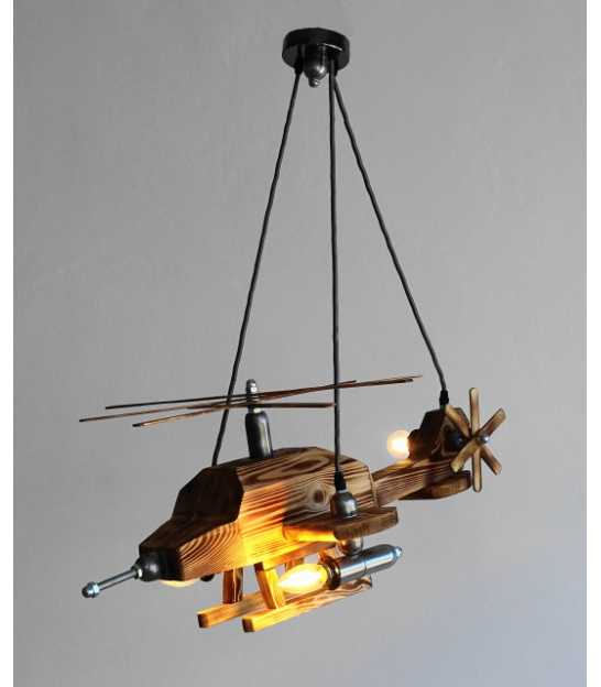 Wood and metal pendant light 435