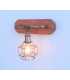 Copper pipes and wood wall light 448