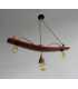 Wood and rope pendant light 449