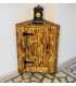 Pallet wood corner cabinet