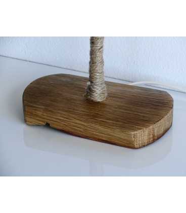 Wood and rope table light 487