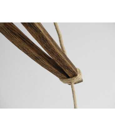 Holz und Seil hängende Deckenleuchte 537