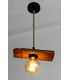 Wood and rope pendant light 543