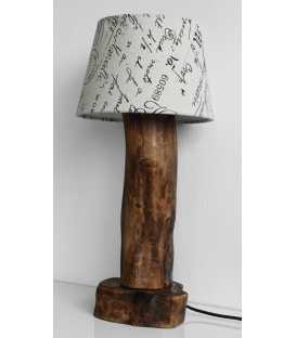 Olive wood table lamp 565