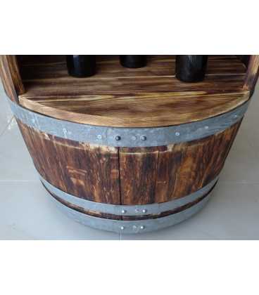 Oak barrel table-bar 578