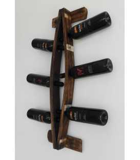 Wall mounted wood wine rack 584