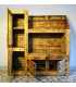 Pallet wood showcase with 2 drawers and 3 cupboards