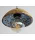 Wooden bowl pendant light 571