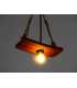 Wood and rope pendant light 077