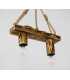 Wood and rope pendant light 096