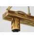 Wood and rope pendant light 096