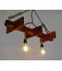 Wood and rope pendant light 114