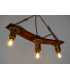 Wood and rope pendant light 176