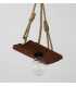Wood and rope pendant light 179