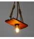 Wood and rope pendant light 179